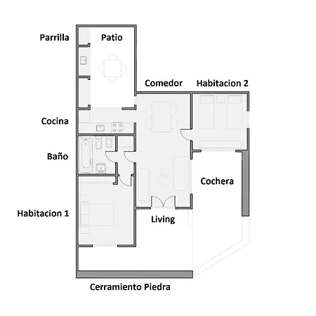 Depto En Lago Con Cochera Y Parrilla - 3 Ambientes - Tandil Exterior photo