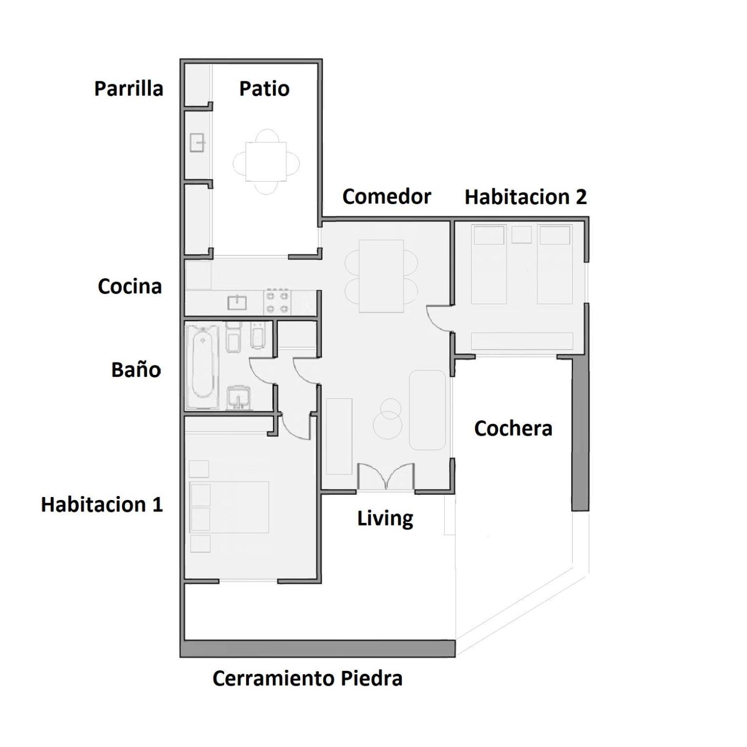 Apartment Depto En Con Cochera Y Parrilla - 3 Ambientes - Tandil
